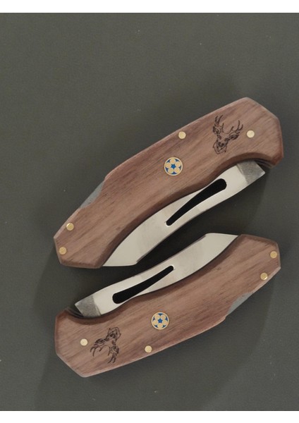 Çakı Geyikli Isme Özel Outdoor El Yapımı Hediyelik Kamp Bıçağı modelleri