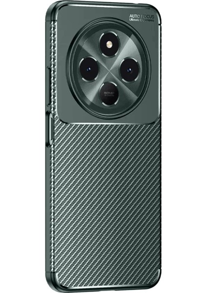 Tecno Spark 30C Kılıf Auto Focus Karbon Kapak - Koyu Yeşil fiyatları