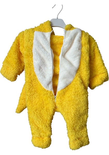 Sarı Tavşan Tulum – Peluş Kumaşlı Bebek Kışlık Kostüm modelleri