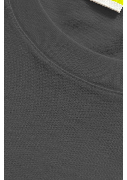 Erkek Premium Kalite Yoğun Dokulu Pamuklu T-Shirt Koyu Gri M101-R0220-04 fırsatları