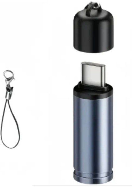 Type-C Çakmak, Telefon, Powerbank, Araç, Type-C Cihazlarla Uyumlu, Gri Renk modelleri