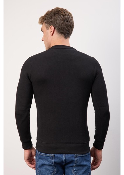 Bisiklet Yaka Dar Kesim Lacivert Erkek Triko indirimleri