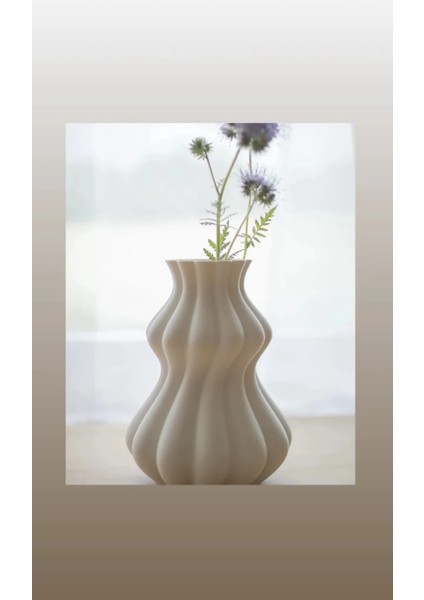 Dalgalı Formlu Dekoratif Vazo – Çoklu Renk Seçenekleri, 18 cm Uzunluk fiyatları