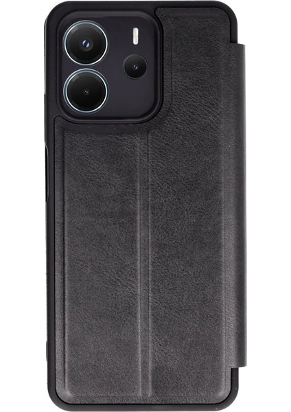 Xiaomi Redmi Note 14 4g Kılıf Flip Cover - Siyah