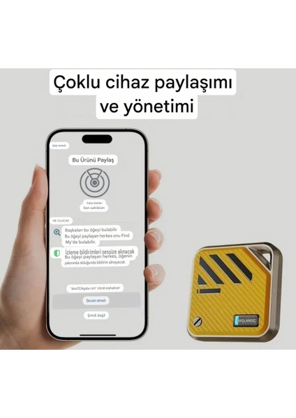 Apple Find My Uyumlu Akıllı Bluetooth Takip Cihazı | Gps Konum Etiketi | Apple İphone İçindir Sağlam Orjinal fırsatları
