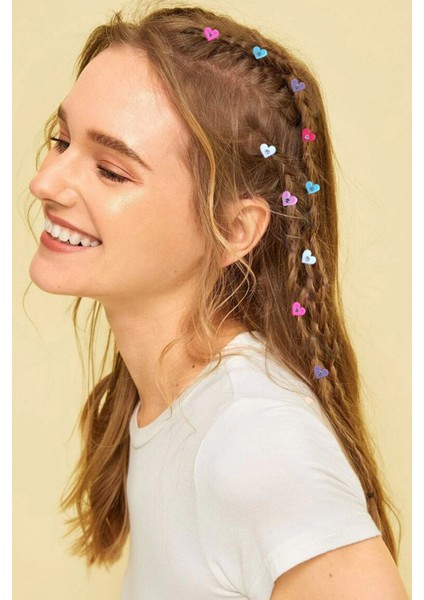 Kadın 20'li Renkli Saç Boncuk- Saç Süsü