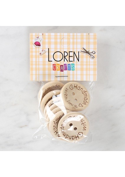 Loren Crafts Handmade 8 Li Düğme - 1616 fiyatları