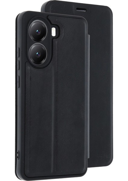Xiaomi Poco X7 Pro Kılıf Flip Cover - Siyah