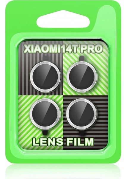 Ieg Xiaomi Mi 14T Pro Raze Metal Kamera Lens - Gümüş