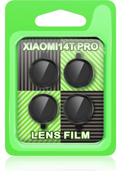 Ieg Xiaomi Mi 14T Pro Raze Metal Kamera Lens - Siyah