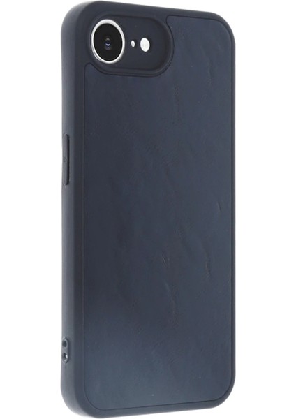 Iphone 16E Kılıf Aras Deri Kapak - Lacivert modelleri