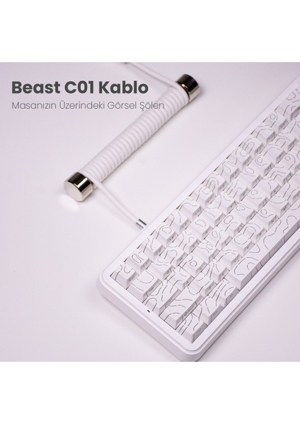 Beast C01 8k Hz Coiled Kablo / Sarmal Kablo fiyatları