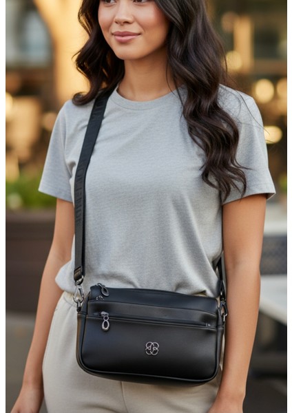 Kadın Omuz Askılı Dört Gözlü Çanta