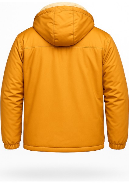 Erkek Çıkarılabilir Kapüşonlu Içi Kürklü Su Geçirmez Erkek Mont Ceket fırsatları