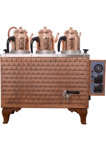 Kutlu Sadrazam 3 Demlikli Bakır Çay Kazanı (Elektrikli) fırsatları