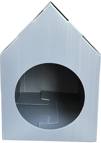 Su Geçirmez 5 Adet Kedi Evi Oluklu Plastik Sokak Hayvanları Için modelleri