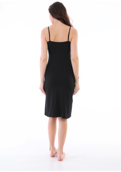 Freshness 3165 Kadın Modal Askılı Jüpon Kombinezon - Siyah - 2xl fırsatları