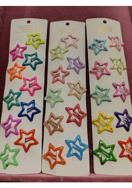 Renkli Yıldız Küçük Toka