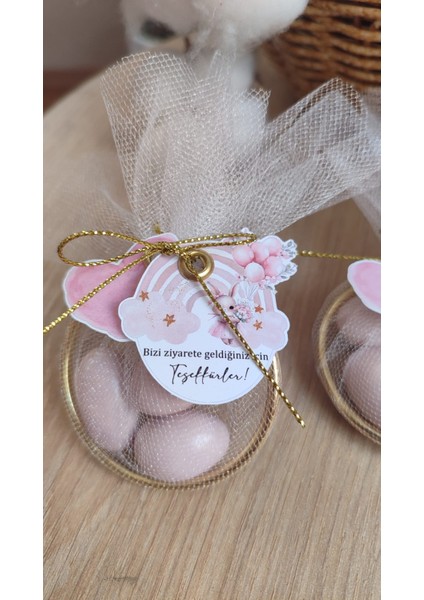 Yeni Doğan Hediyelik 10 Adet Badem Şekeri