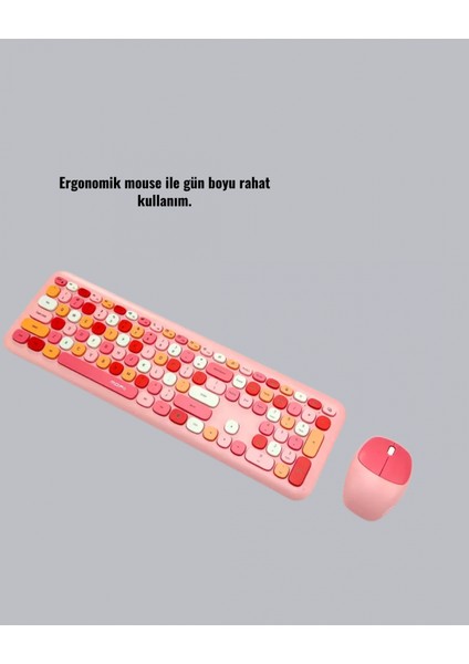 Ieg® Bluetooth Retro Kablosuz Klavye ve Mouse Seti – 3 Cihaz Bağlantılı, Sessiz Tuş, Uzun Pil Ömrü fırsatları