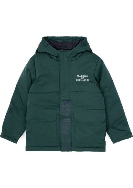 Erkek Çocuk Koyu Yeşil Kaban 50311144-VR079
