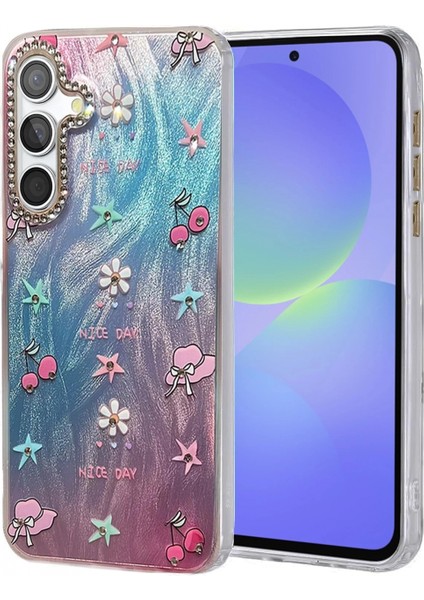 Samsung Galaxy A36 Kılıf Blade Aynalı Desenli Kapak - Desen 4