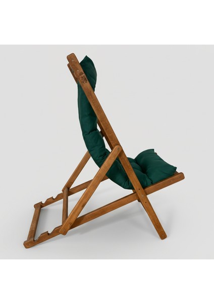 Ahşap Dinlenme Koltuğu, Katlanır Şezlong Yeşil Dolgu Minderli Tv Koltuğu ve Sandalyesi fırsatları