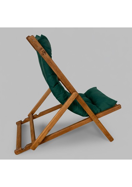 Ahşap Dinlenme Koltuğu, Katlanır Şezlong Yeşil Dolgu Minderli Tv Koltuğu ve Sandalyesi indirimleri