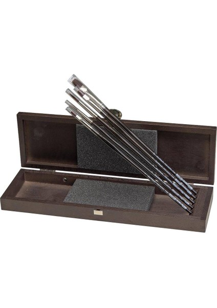 Ahşap Kutu Top-Acryl Akrilik ve Yağlı Boya 5'li Fırça Seti