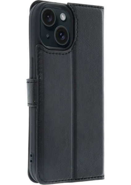 Ieg Apple iPhone 15 Trend S Plus Kapaklı Kılıf - Siyah indirimleri