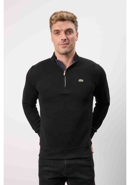 Fermuar Yaka Siyah Dar Kesim Erkek Triko fiyatları