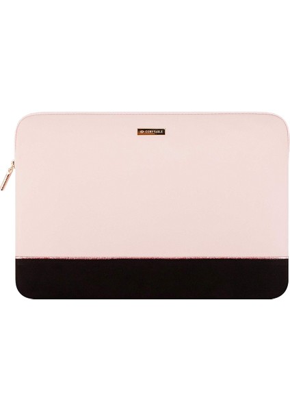 Suya Dayanıklı MacBook Air/pro Laptop Kılıfı - 13-16 Inç Uyumlu (2016-2023) - Pembe & Siyah