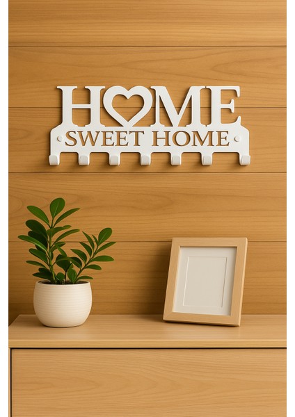 Dekoratif Metal Anahtarlık Askılığı | Giriş Için “home Sweet Home” Tasarımı