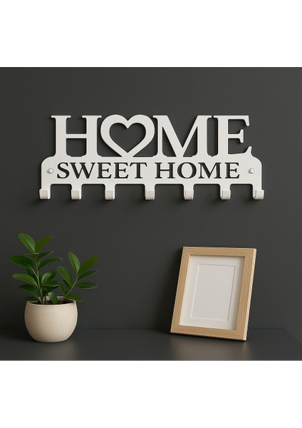 Dekoratif Metal Anahtarlık Askılığı | Giriş Için “home Sweet Home” Tasarımı fiyatları