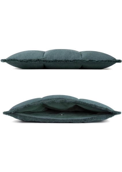 Puffy Laptop Kılıfı 13”–16” – MacBook Air & Pro Uyumlu, Püsküllü Keten Dokulu, Mıknatıslı Yumuşak Koruma - Ördek Yeşili fırsatları