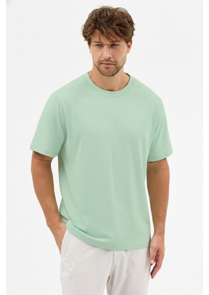 Erkek Premium Kalite Yoğun Dokulu Pamuklu T-Shirt Yeşil M101-R0220-07 fiyatları