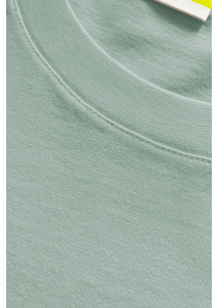 Erkek Premium Kalite Yoğun Dokulu Pamuklu T-Shirt Yeşil M101-R0220-07 fırsatları