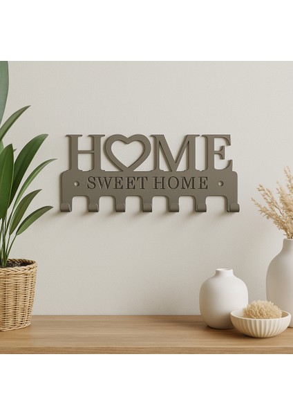 Dekoratif Metal Anahtarlık Askılığı | Giriş Için “home Sweet Home” Tasarımı