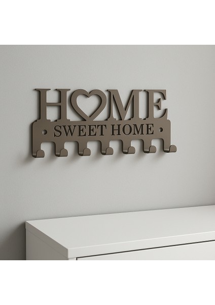 Dekoratif Metal Anahtarlık Askılığı | Giriş Için “home Sweet Home” Tasarımı modelleri