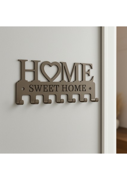 Dekoratif Metal Anahtarlık Askılığı | Giriş Için “home Sweet Home” Tasarımı indirimleri