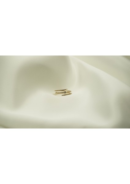 Çelik Sara Asimetrik Yüzük modelleri