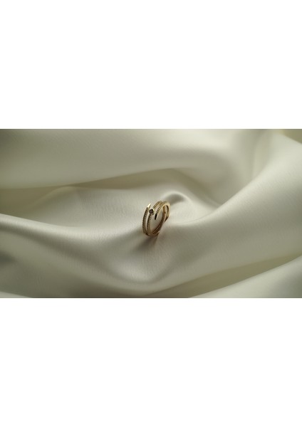 Çelik Sara Asimetrik Yüzük fırsatları