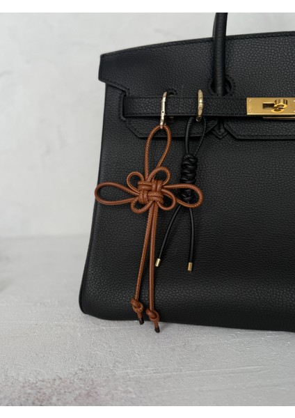 Hakiki Deri Handmade Taba Şans Düğümü Çanta Charmı/anahtarlık fiyatları