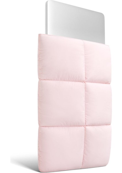 Suya Dayanıklı Puffy MacBook Air/pro Laptop Kılıfı - M5/m4/m3/m2/m1 Uyumlu - Açık Pembe fiyatları