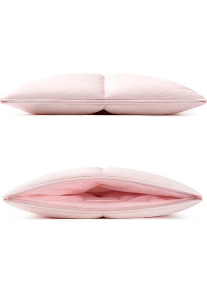 Suya Dayanıklı Puffy MacBook Air/pro Laptop Kılıfı - M5/m4/m3/m2/m1 Uyumlu - Açık Pembe modelleri