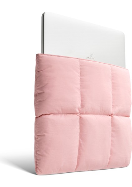 Suya Dayanıklı Puffy MacBook Air/pro Laptop Kılıfı - M5/m4/m3/m2/m1 Uyumlu - Pembe fiyatları