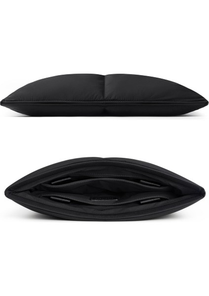 Suya Dayanıklı Puffy MacBook Air/pro Laptop Kılıfı - Tutma Saplı - M5/m4/m3/m2/m1 Uyumlu - Siyah modelleri