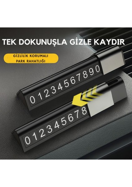Manyetik Fosforlu Geçici Park Numaratörü, Açılır Kapanır, Şık ve Dayanıklı Tüm Araçlara Uyumlu fiyatları