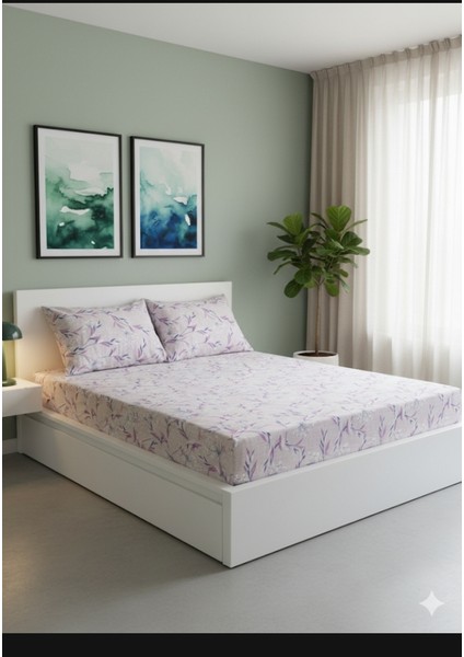 Battal Boy Lastikli Çift Kişilik Çarşaf Seti (+2 Yastık Kılıfı)