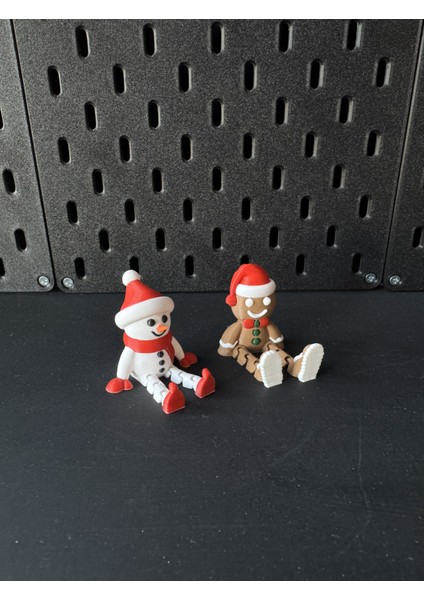 Yılbaşı Konseptli Kurabiye Adam & Kardan Adam Hareketli Figür Set fiyatları